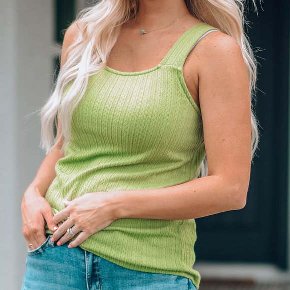 Green Tank Top L - Picture 5 of 5
